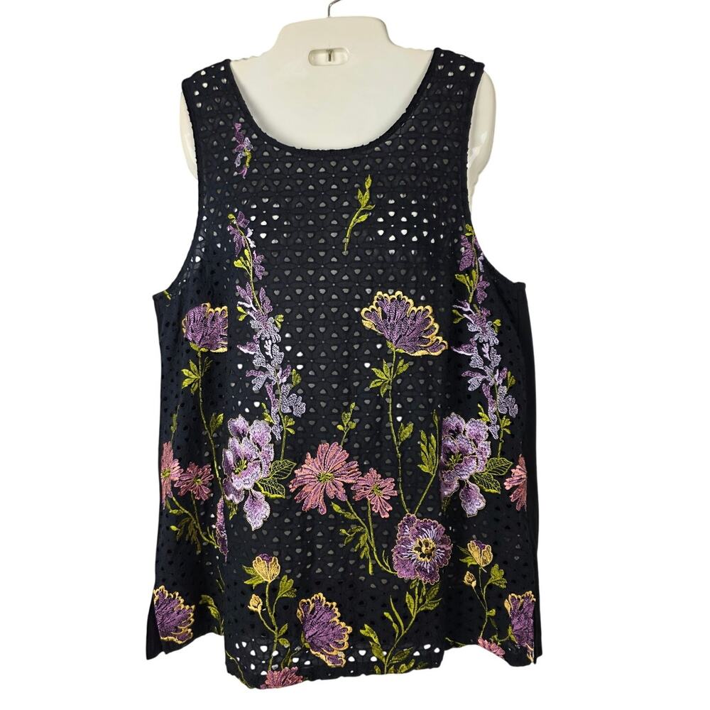 🌸 Meadow Rue Anthropologie Embroidered Blouse XL